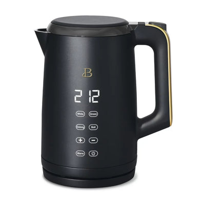 1.7-Liter Electric Kettle 1500 W with One-Touch Activation, Black Sesame by Drew Barrymore